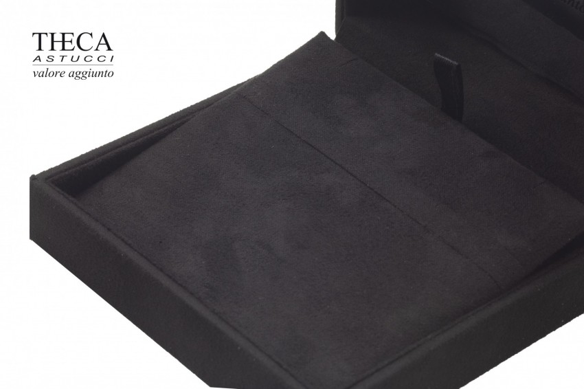 Golden presentation box for pendant earring with led light 100x100x55 black - SIR3710 - Photo 6