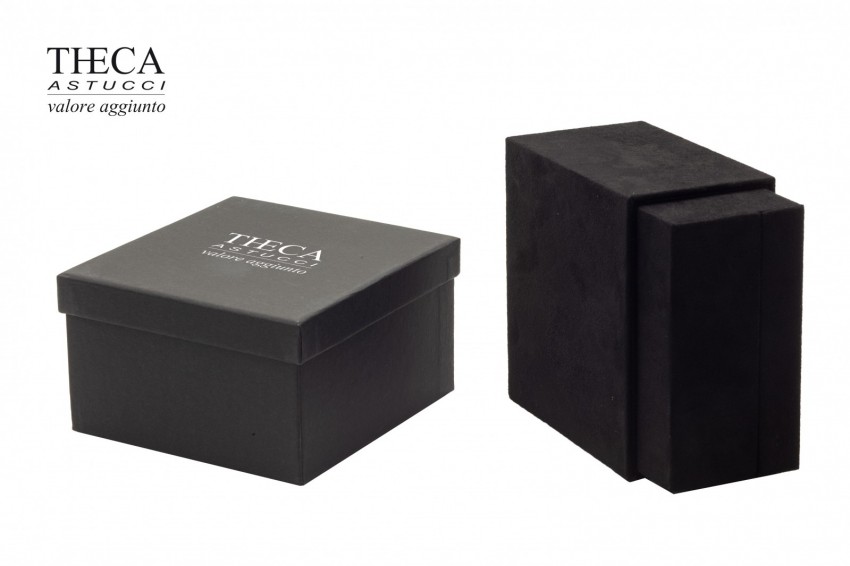 Golden presentation box for pendant earring with led light 100x100x55 black - SIR3710 - Photo 4