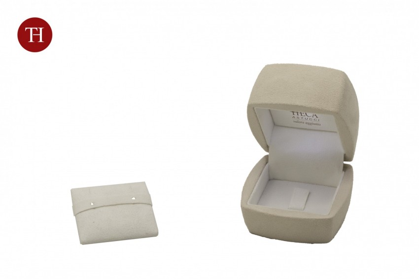 Confetto presentation box for ring and earrins 61x61x58 cream - CON0351 - Photo 3