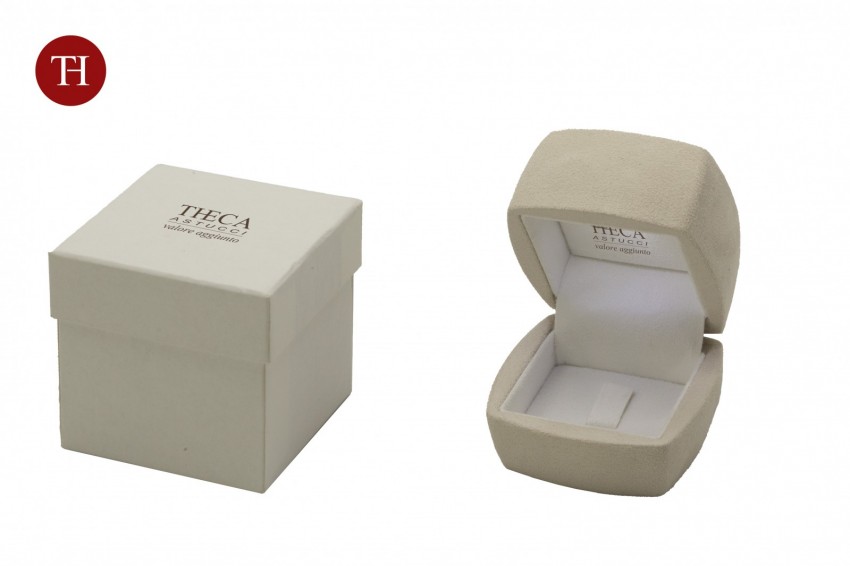 Confetto presentation box for ring and earrins 61x61x58 cream - CON0351 - Photo 2