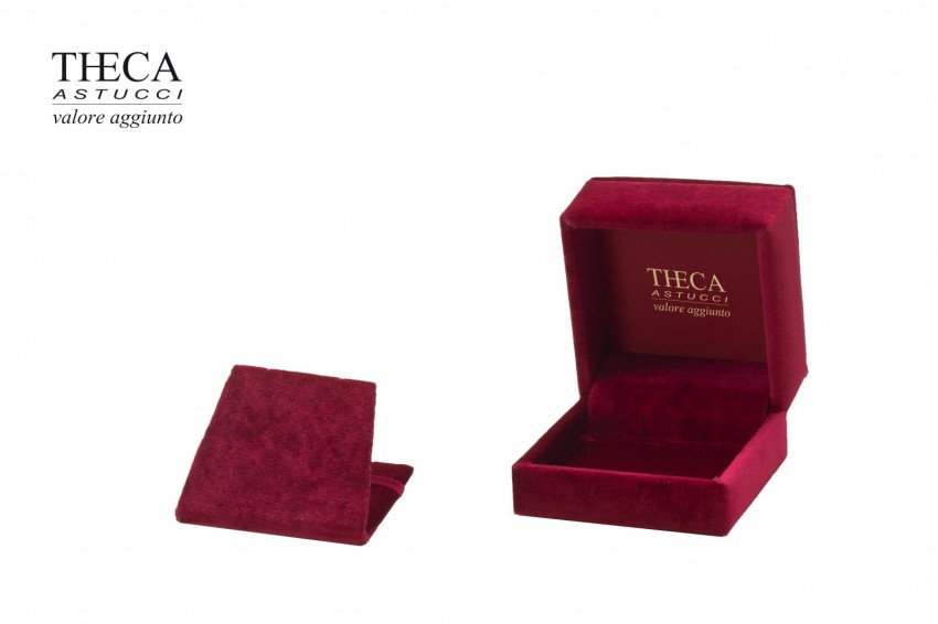 Brillante classic astuccio per pendente orecchini 90x87x62 rosso - BRC3720 - Foto 2