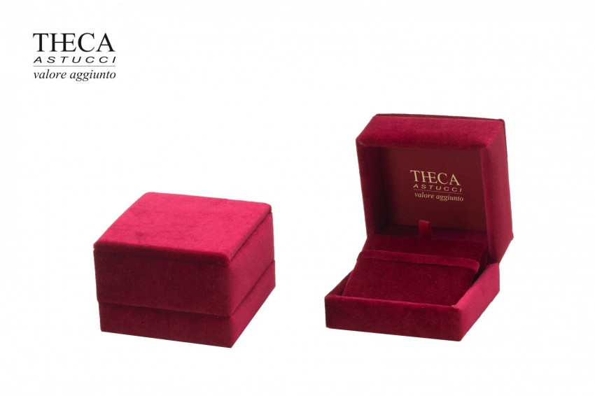 Brillante classic astuccio per pendente orecchini 90x87x62 rosso - BRC3720 - Foto 1