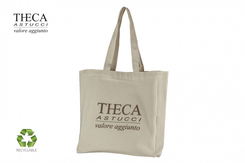 Shopper per gioielleria Shopper cotone Borsa promozionale Natural bag di cotone 33+10x37