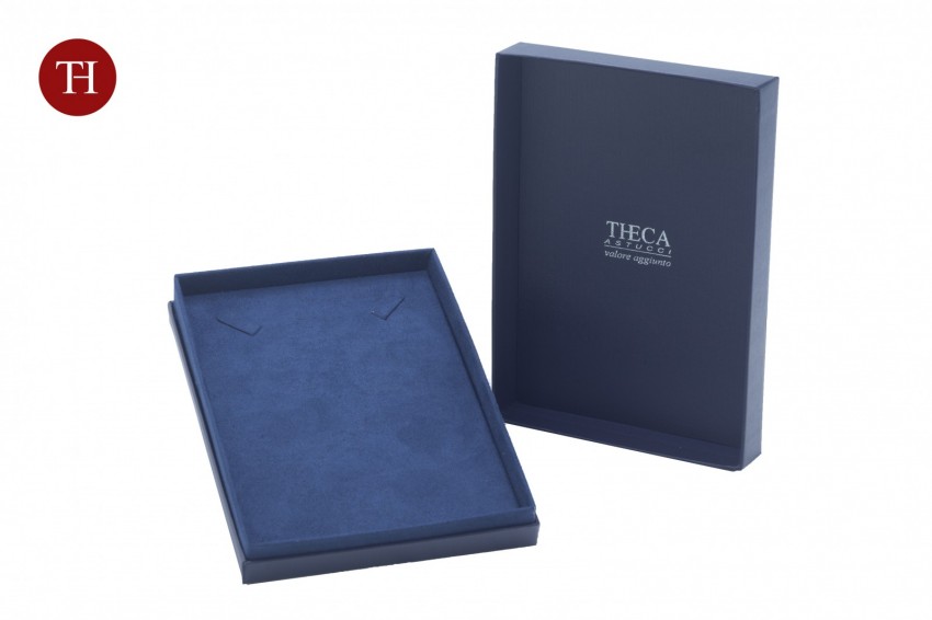 Diamante lusso astuccio e shopper per collana 135x187x44 blu - BUL4640 - Foto 3