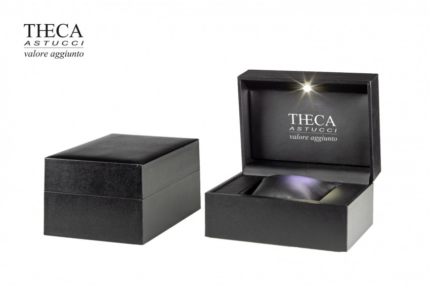 Watch boxes and displays Watch boxes Cometa Cometa watch box with led light 147x109x80 nero