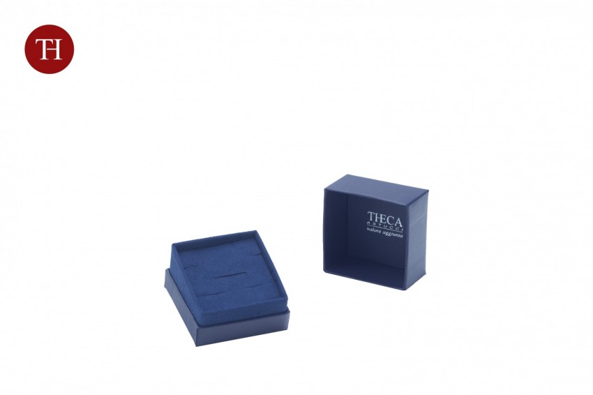 Diamante lusso presentation box with gift bag for ring 55x55x48 navy - BUL1240 - Photo 3