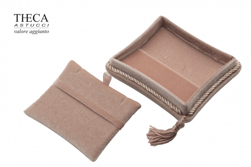 Tiara astuccio per anello pendente 107x90x47 cipria - VEL3755 - Foto 3