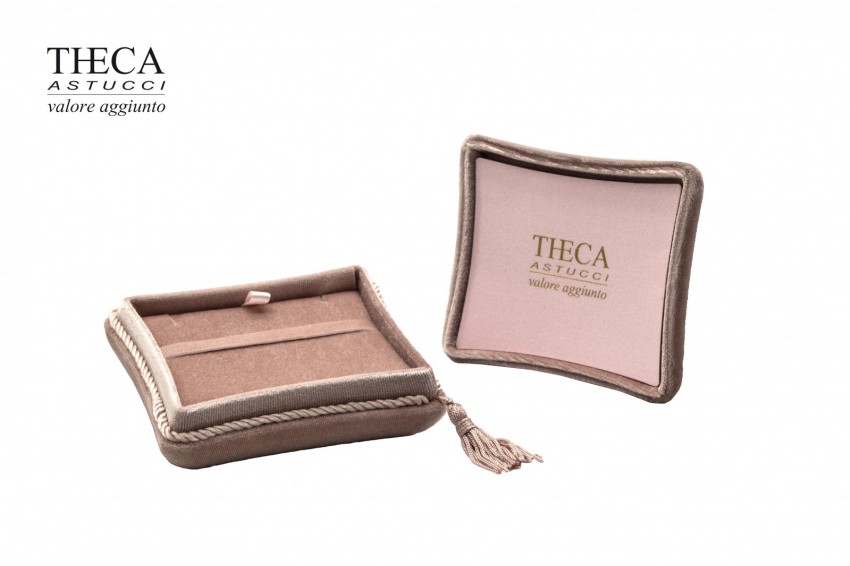 Tiara astuccio per anello pendente 107x90x47 cipria - VEL3755 - Foto 2