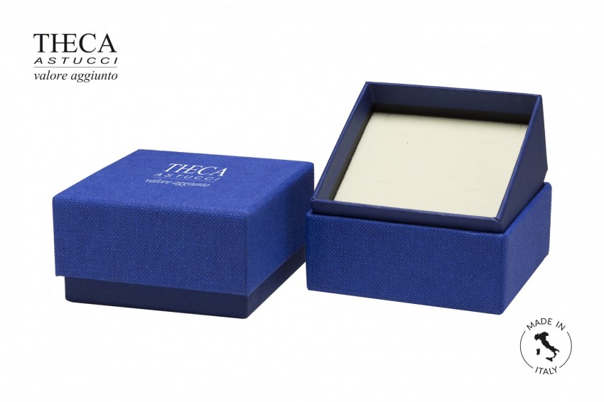 Presentation boxes Cardboard presentation boxes Brick Brick presentation box for pendant earrings 98x98x55(40) blue
