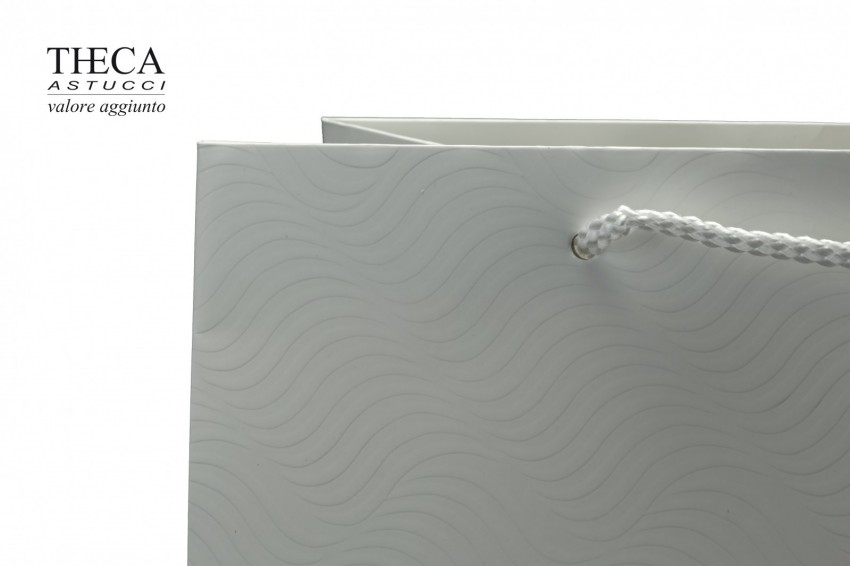 Onda shopper per gioielleria 34+14,5x28 bianco - WE43450 - Foto 2