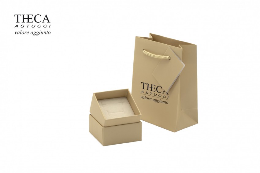 Sahara astuccio e shopper per anello 55x55x37 cipria - SAH1259 - Foto 2