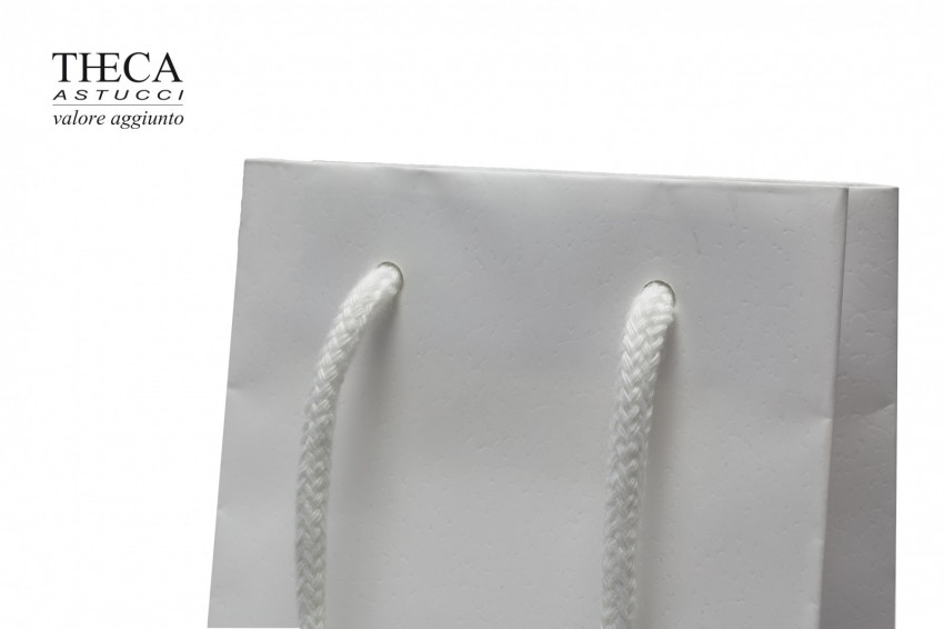 Via spiga shopper per gioielleria 11+5x16 bianco - 7011150 - Foto 2