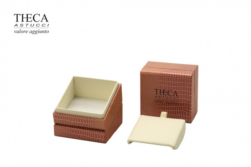 Luna presentation box for earrings pendant 70x70x50 orange - BLE3625 - Photo 2