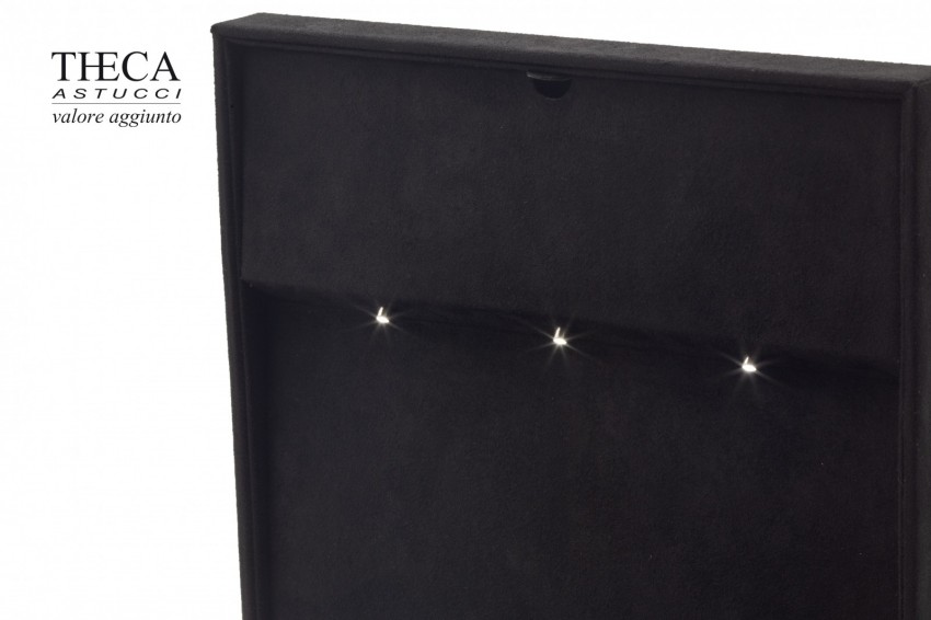 Golden astuccio per collana con luce led 197x197x68 nero - SIR4810 - Foto 3