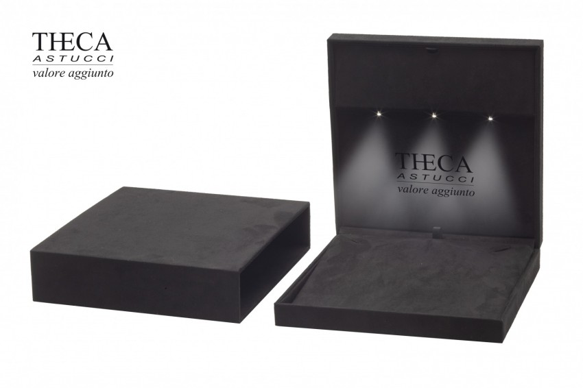 Presentation boxes Jewellery box with led Led jewelry box Golden Golden presentation box for …