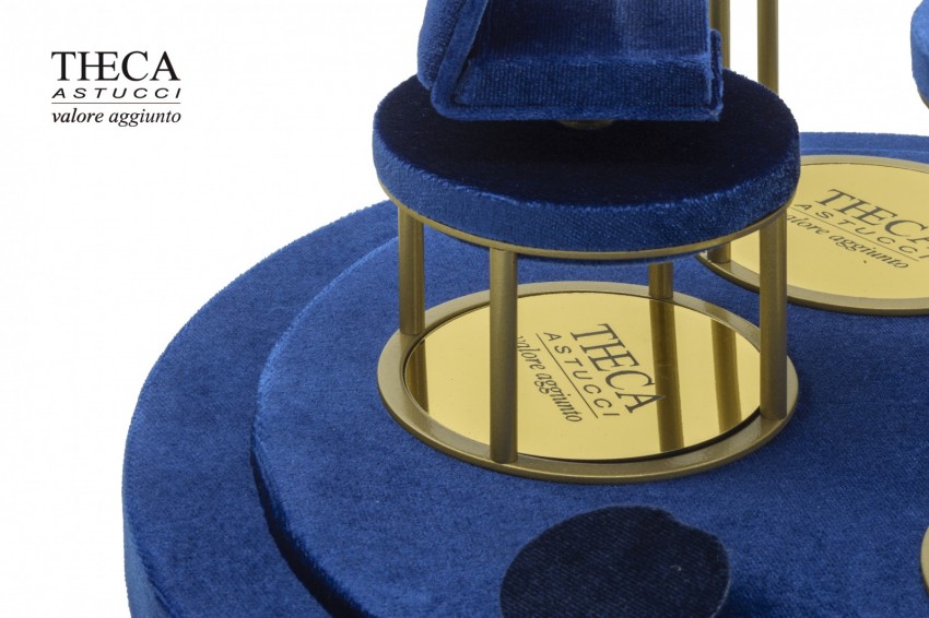 Meia gold espositore per gioielli 295x245 blu - MEG0140 - Foto 2