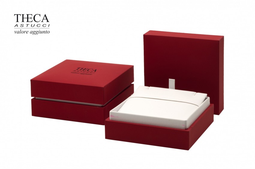 Presentation boxes Premium presentation boxes Brick red Brick red presentation box for pendant …