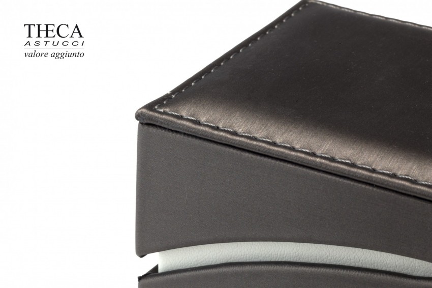 Sara astuccio per anello orecchino pendente 80x85x53 grigio - 4325430 - Foto 5
