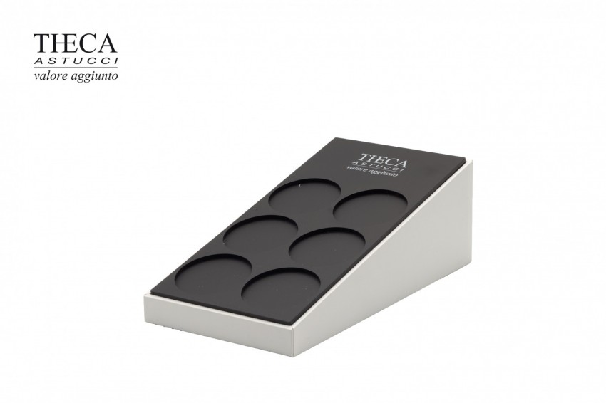 Monete griffes capsule espositore per 6 capsule da moneta 130x73x215 bianco - MGC9350 - Foto 2