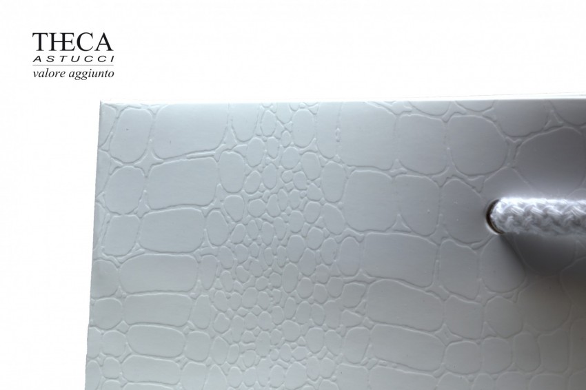 Frida shopper per gioielleria 26+12,5x22 bianco - 8402650 - Foto 2