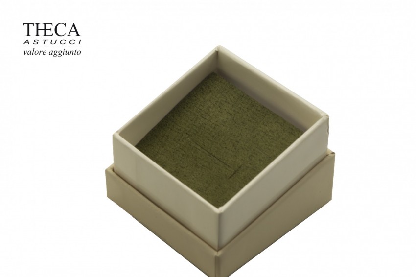 Vanity top presentation box with gift bag for ring 56x56x42 cream - STO1256 - Photo 3