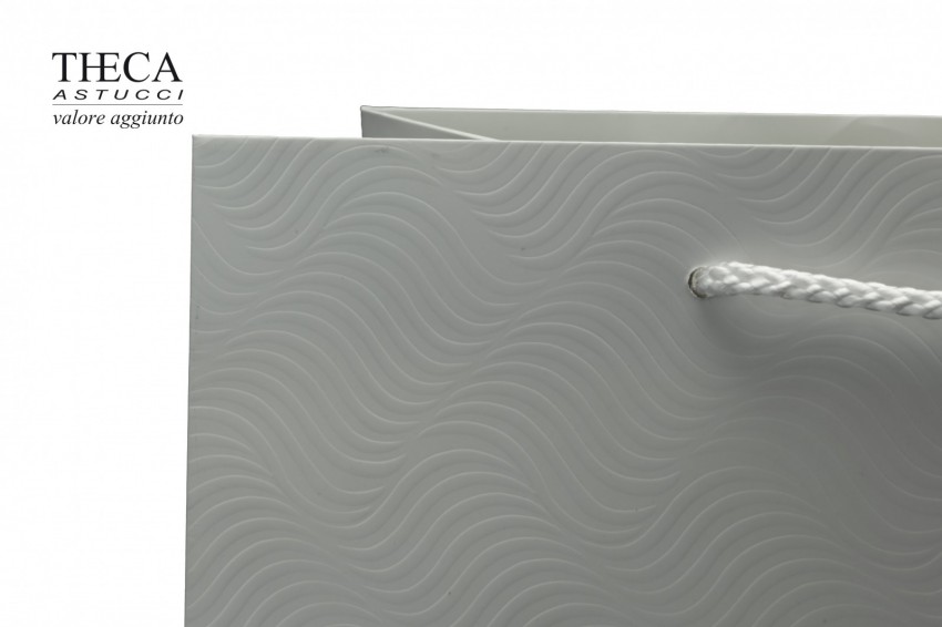 Onda shopper per gioielleria 41,5+15x35 bianco - WE44150 - Foto 2