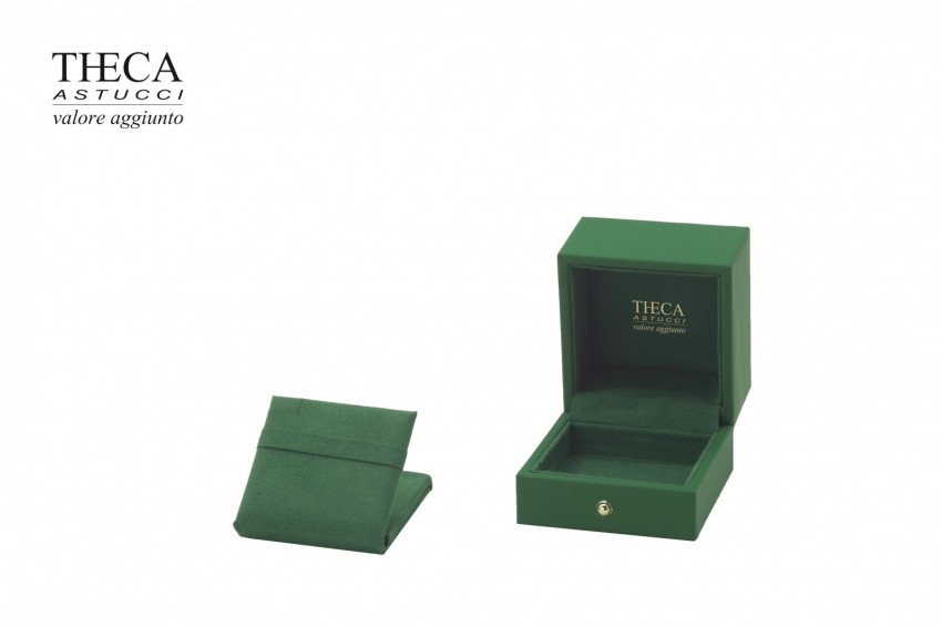 London presentation box for ring earrings 65x67x55 green - LON0460 - Photo 4