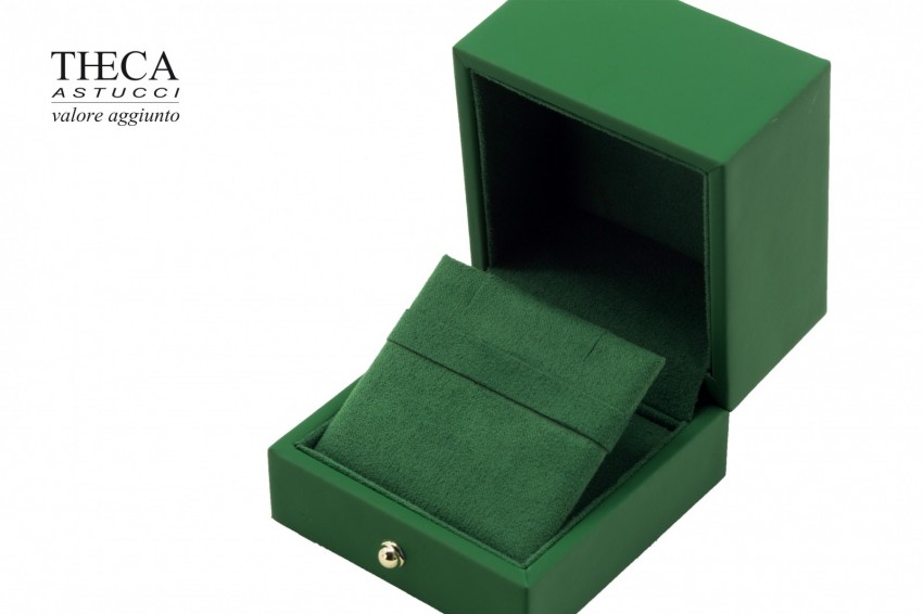 London presentation box for ring earrings 65x67x55 green - LON0460 - Photo 5