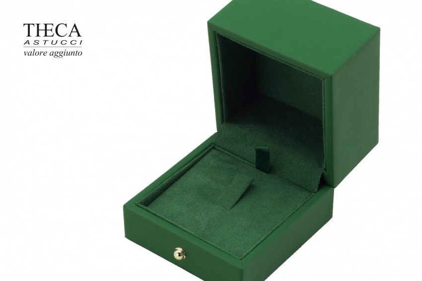 London presentation box for ring earrings 65x67x55 green - LON0460 - Photo 7