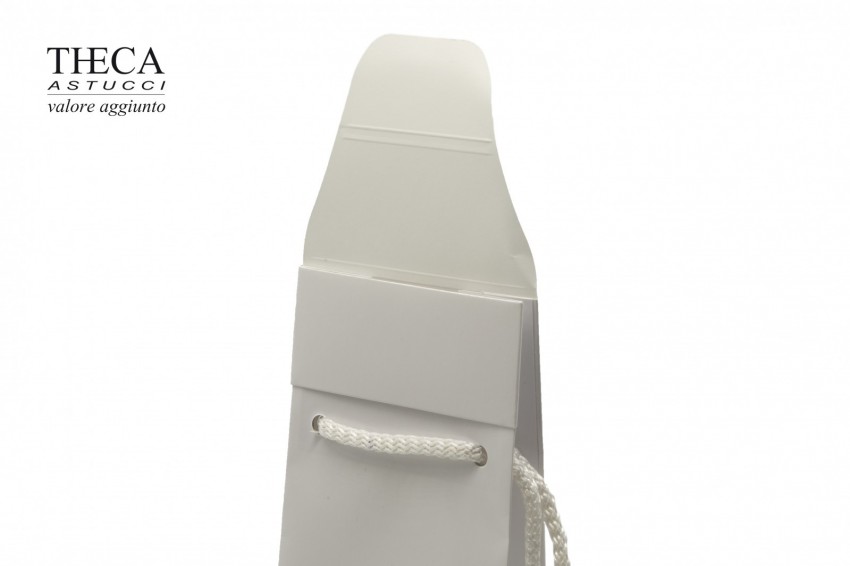 Apri e chiudi shopper per gioielleria con chiusura 9,5+6x32 bianco - AEP8100 - Foto 3