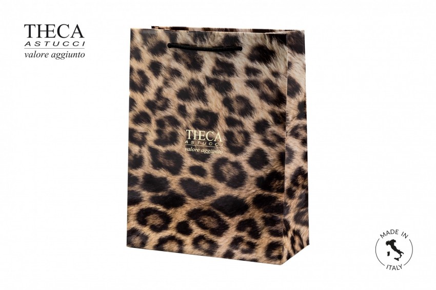 Shopper per gioielleria Shopper carta lusso Buste personalizzabili Leopard Leopard shopper per …