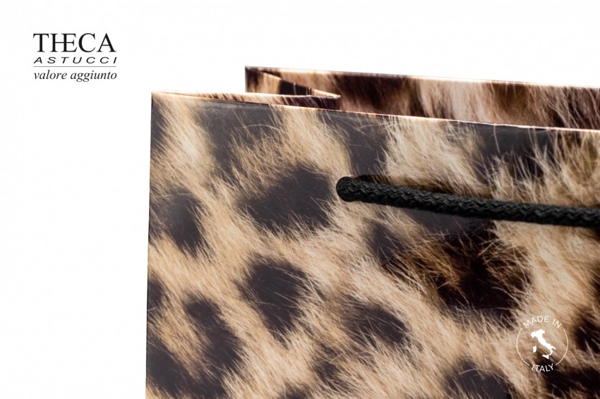 Leopard shopper per gioielleria 23+11x30 - LEO0600 - Foto 2