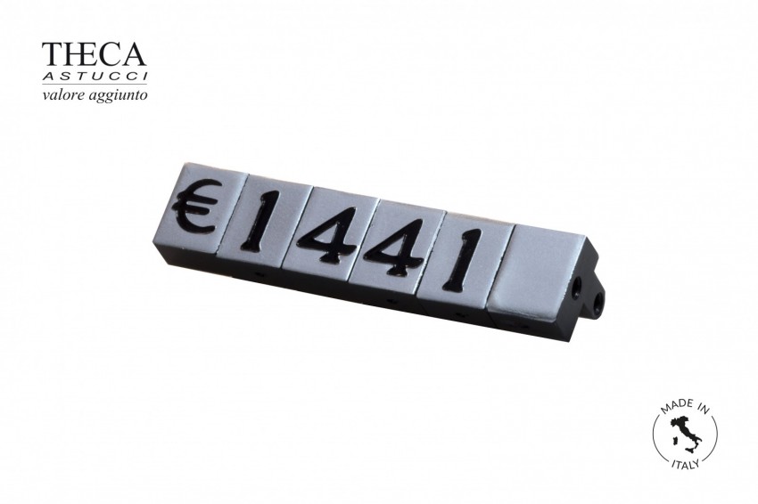 Jewellery accessories Price tags Price tags Snap Snap modular pricetags silver numbers black