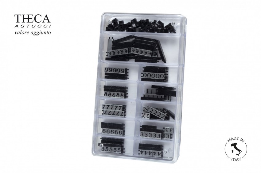 Snap segnaprezzi componibili argento numeri nero - 9SP5671 - Foto 2