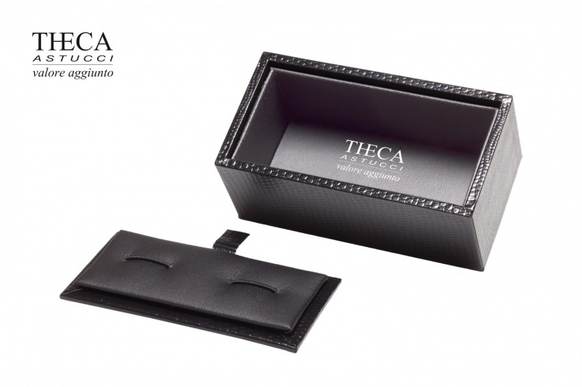 Products with dedication Presentation boxes Man Gentleman cufflink box 84x44x34 black