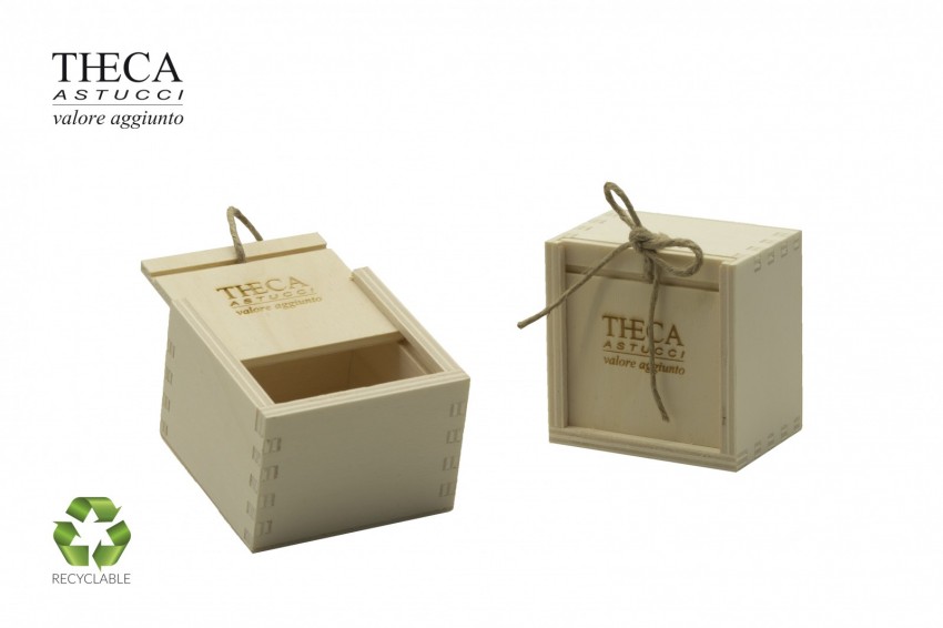 Natural wood presentation box universal 70x70x50 - NAT0157 - Photo 1