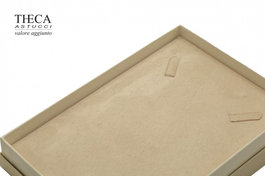 Vanity top presentation box with gift bag for necklace 135x190x42 cream - STO4656 - Photo 2
