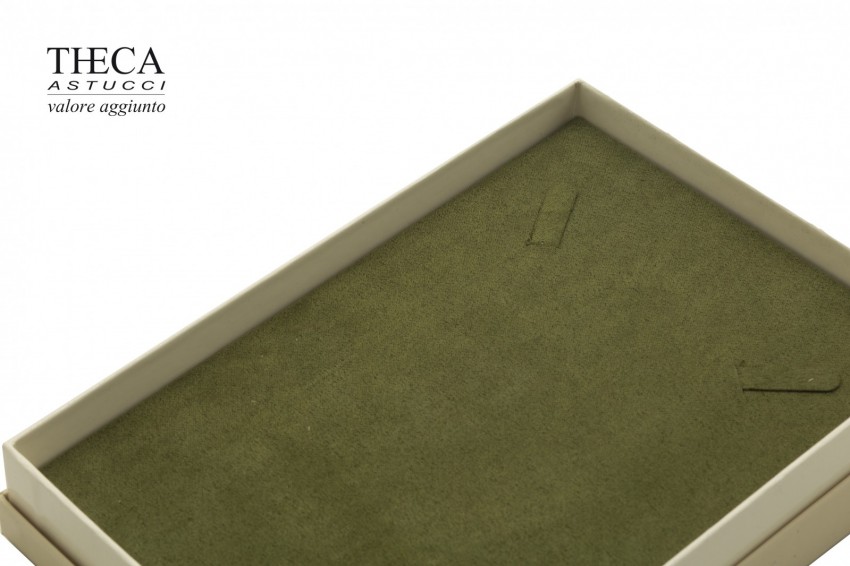 Vanity top presentation box with gift bag for necklace 135x190x42 cream - STO4656 - Photo 3