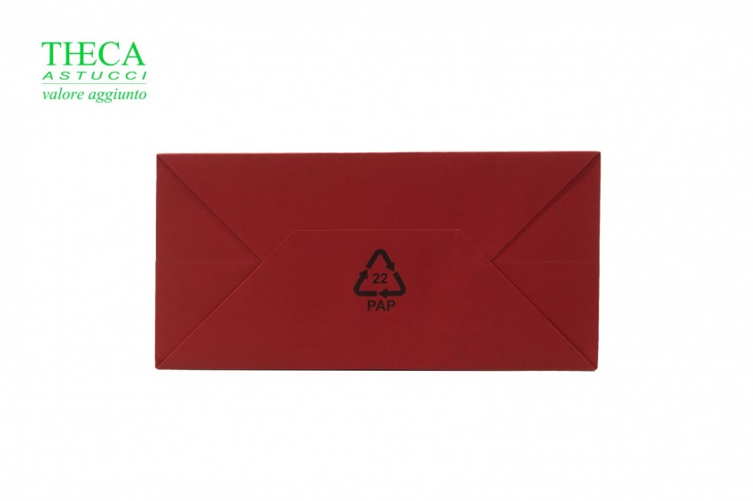 Natural biodegradable gift bag 20+8x15,5 red - NSB2020 - Photo 2