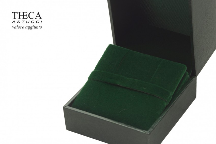 Theca british style presentation box for ring earrings 60x65x52 green - THV0460 - Photo 4