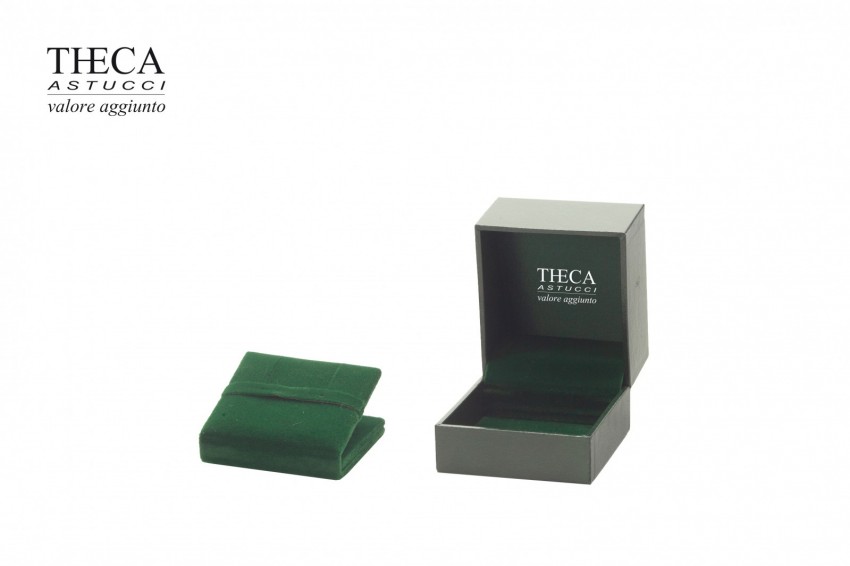 Theca british style presentation box for ring earrings 60x65x52 green - THV0460 - Photo 3