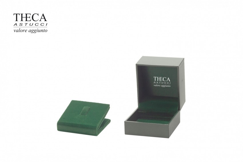 Theca british style presentation box for ring earrings 60x65x52 green - THV0460 - Photo 2