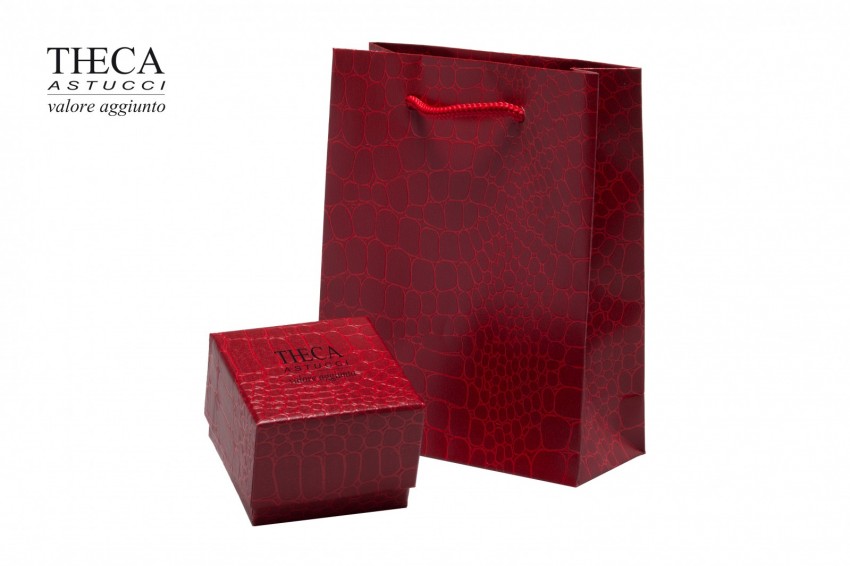 Presentation boxes Presentation boxes with gift bags Gator Gator presentation box with gift bagfor ring 60x60x45 red