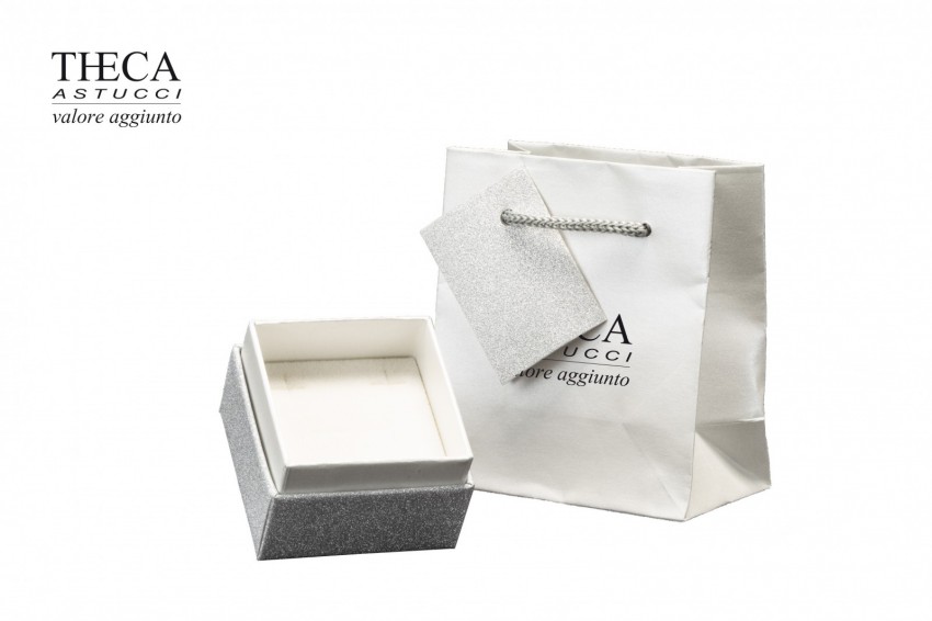 Diamante brill astuccio e shopper per anello multiuso 55x55x39 argento - 47B1230 - Foto 2