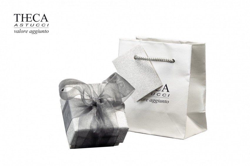 Diamante brill astuccio e shopper per anello multiuso 55x55x39 argento - 47B1230 - Foto 1