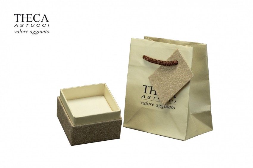 Diamante brill astuccio e shopper per anello multiuso 55x55x39 oro - 47B1280 - Foto 2