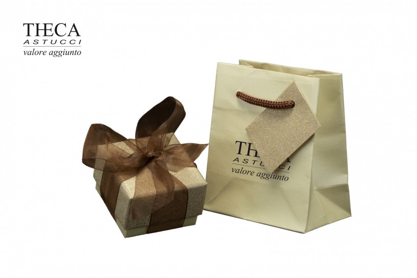 Diamante brill astuccio e shopper per anello multiuso 55x55x39 oro - 47B1280 - Foto 1