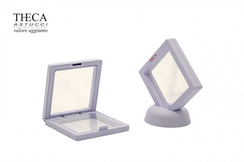 Monete twin astuccio per moneta con finestra e stativo 69x69x12 - MOT1450 - Foto 2