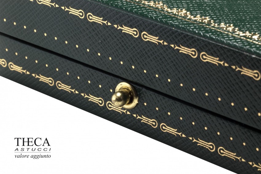 Oxford astuccio per gemelli 100x45x27 verde - 7086160 - Foto 4