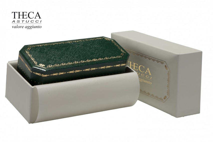 Oxford astuccio per gemelli 100x45x27 verde - 7086160 - Foto 3